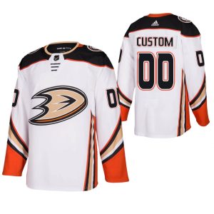 NHL Anaheim Ducks Pelipaita Custom Vieras Valkoinen Authentic